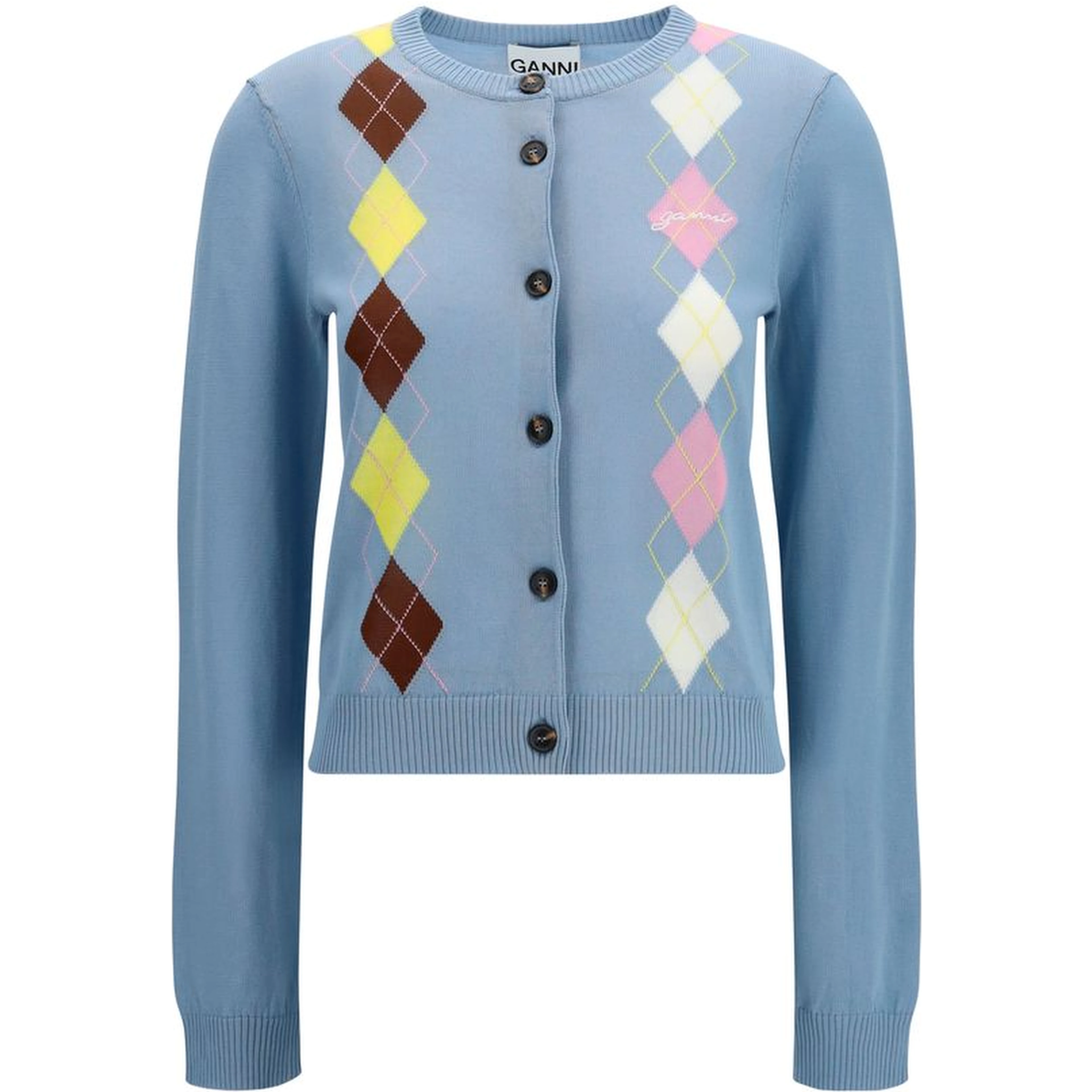 Blue Cotton Cardigan