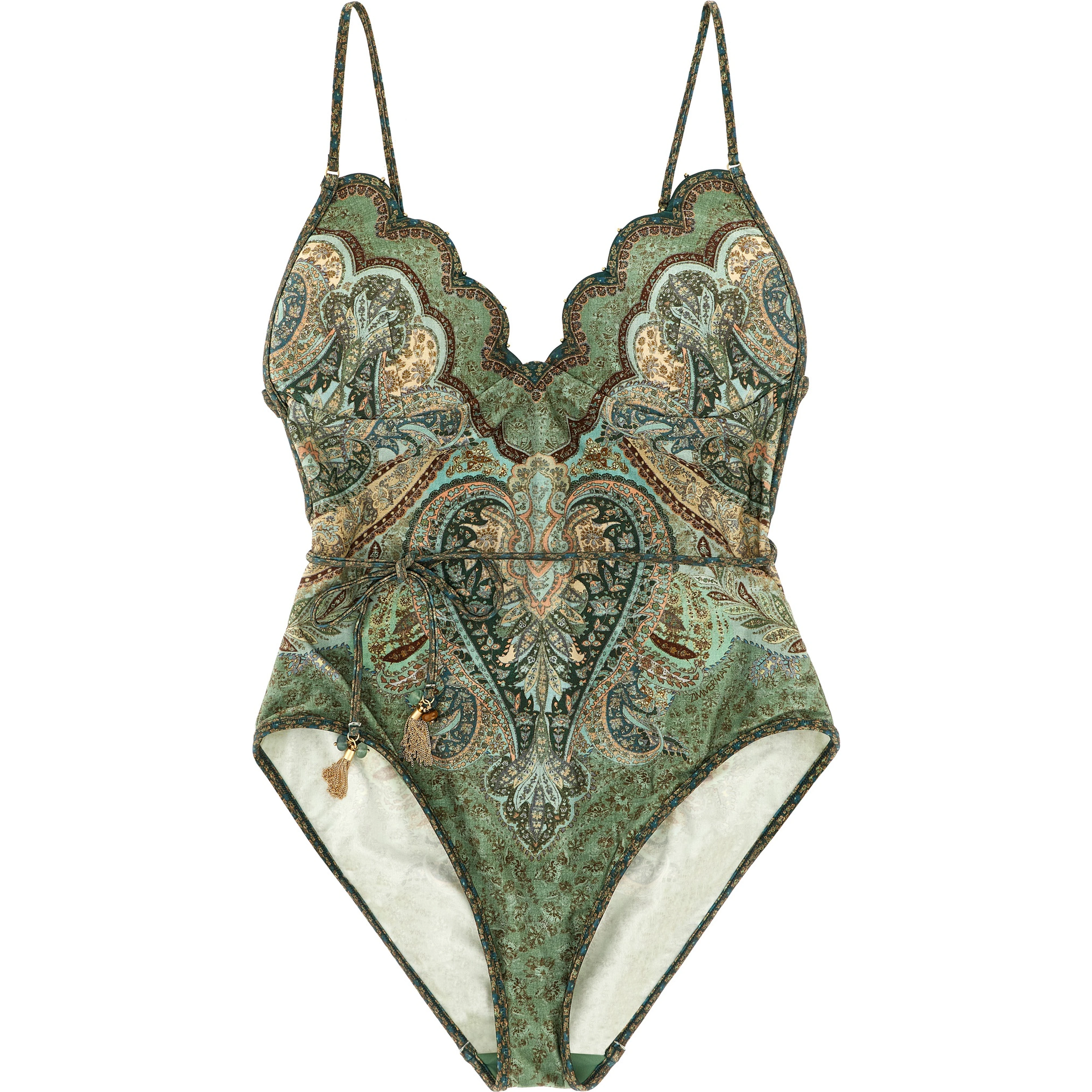 Bicolor Polyamide One-Piece Swimsuit