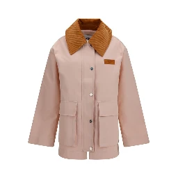 Multicolor Polyester Full-Length Jacket