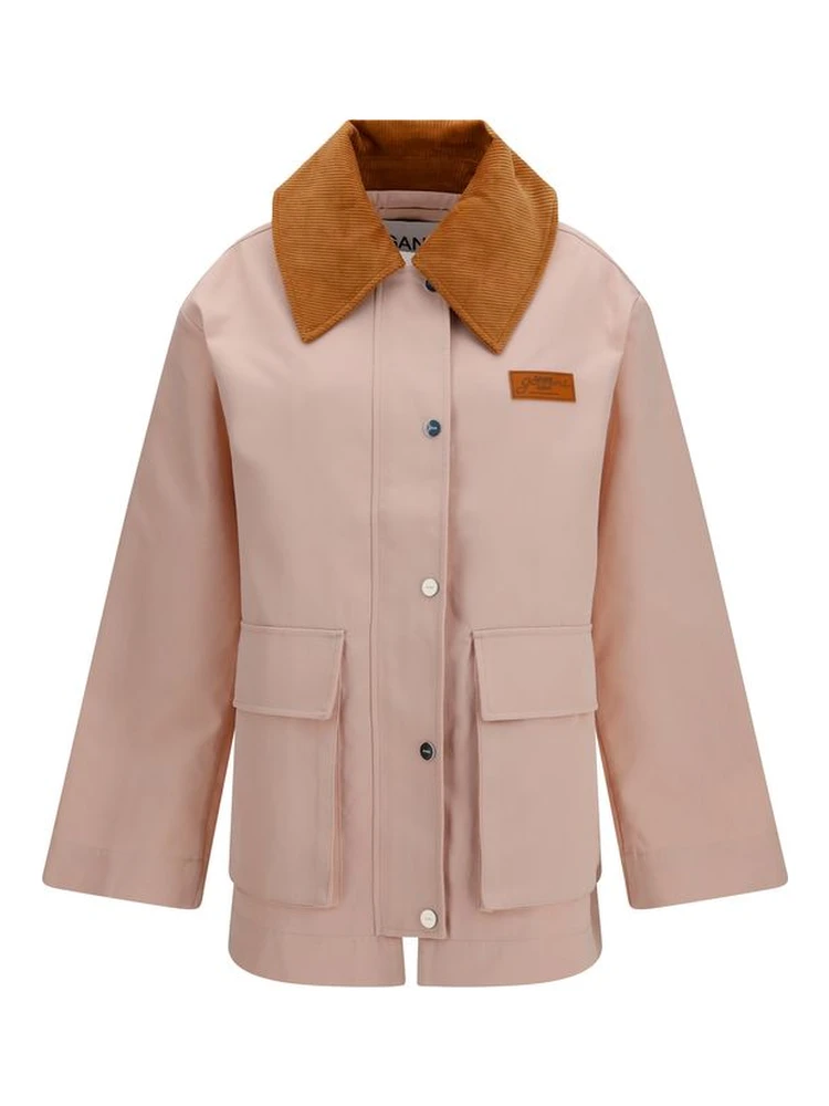 Multicolor Polyester Full-Length Jacket
