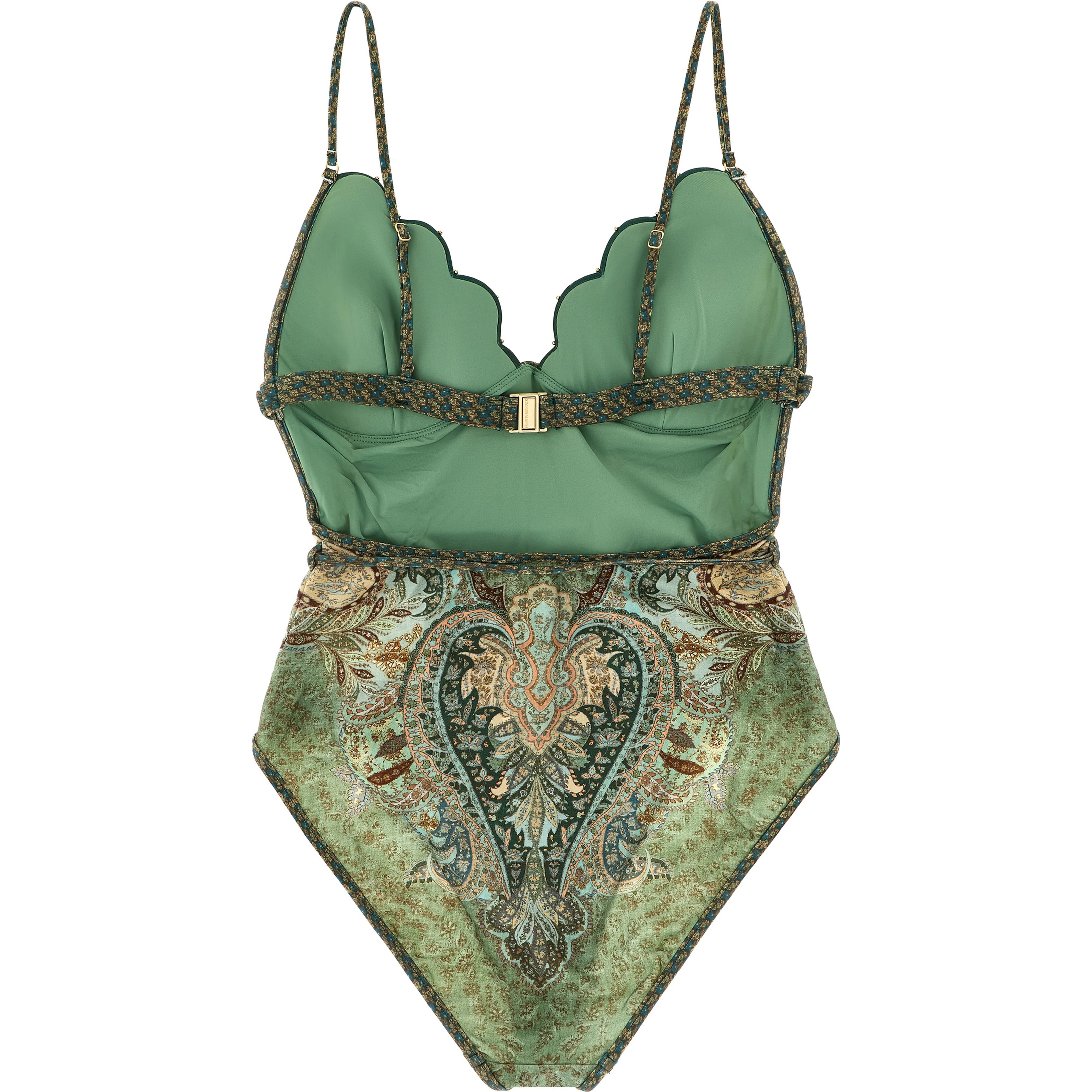 Bicolor Polyamide One-Piece Swimsuit