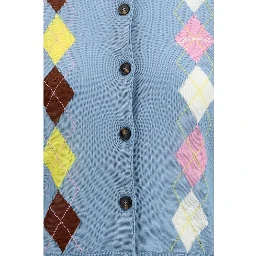 Blue Cotton Cardigan