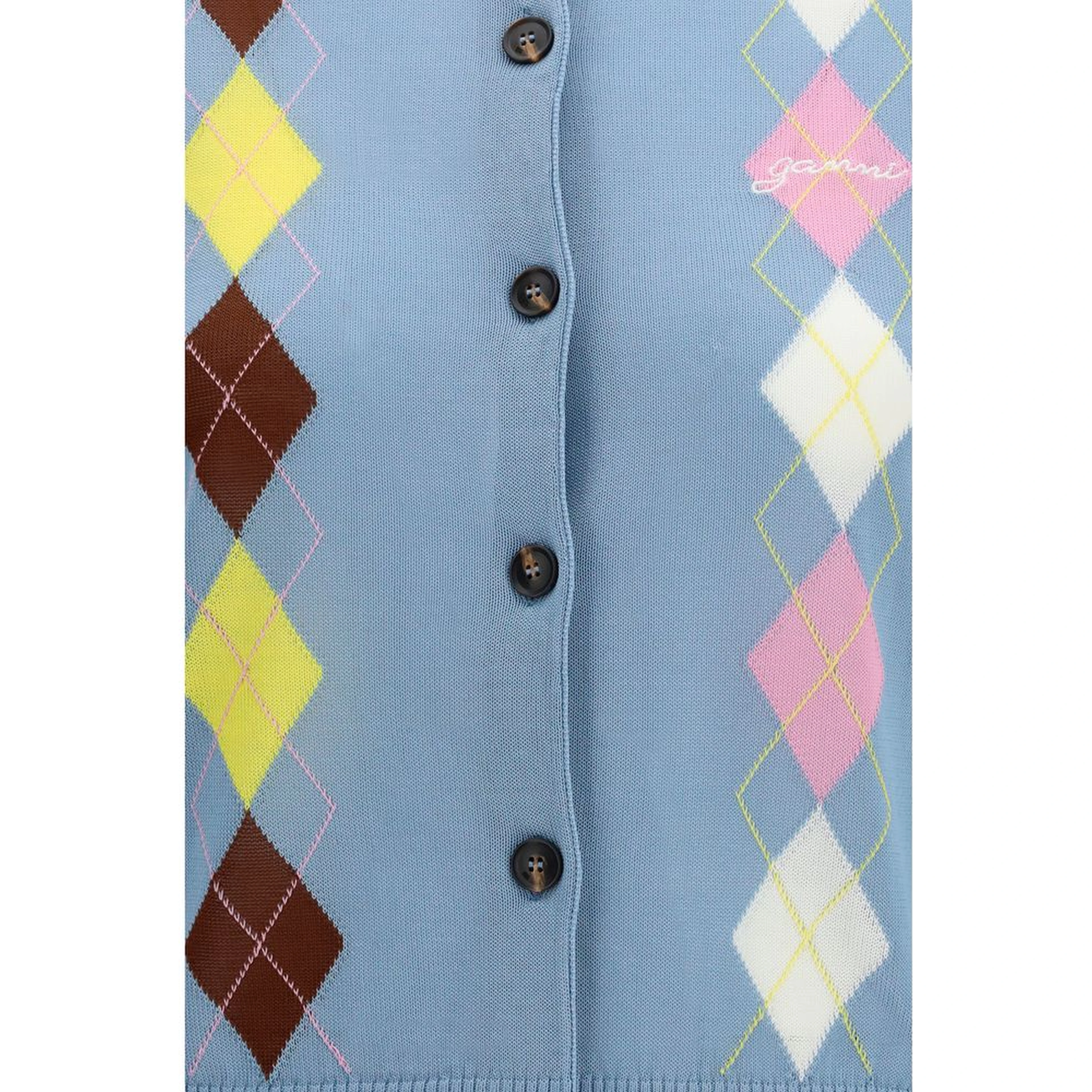 Blue Cotton Cardigan