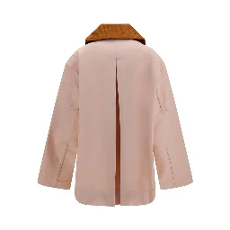 Multicolor Polyester Full-Length Jacket