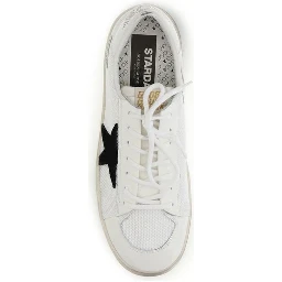 White Calf Leather Bos Taurus Sneakers