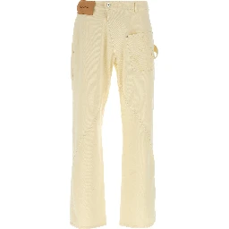 Bicolor Cotton Casual Pants