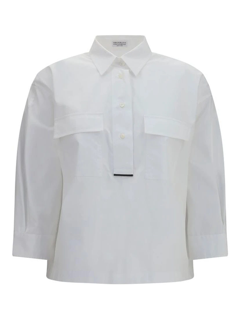White Cotton Dress Shirt