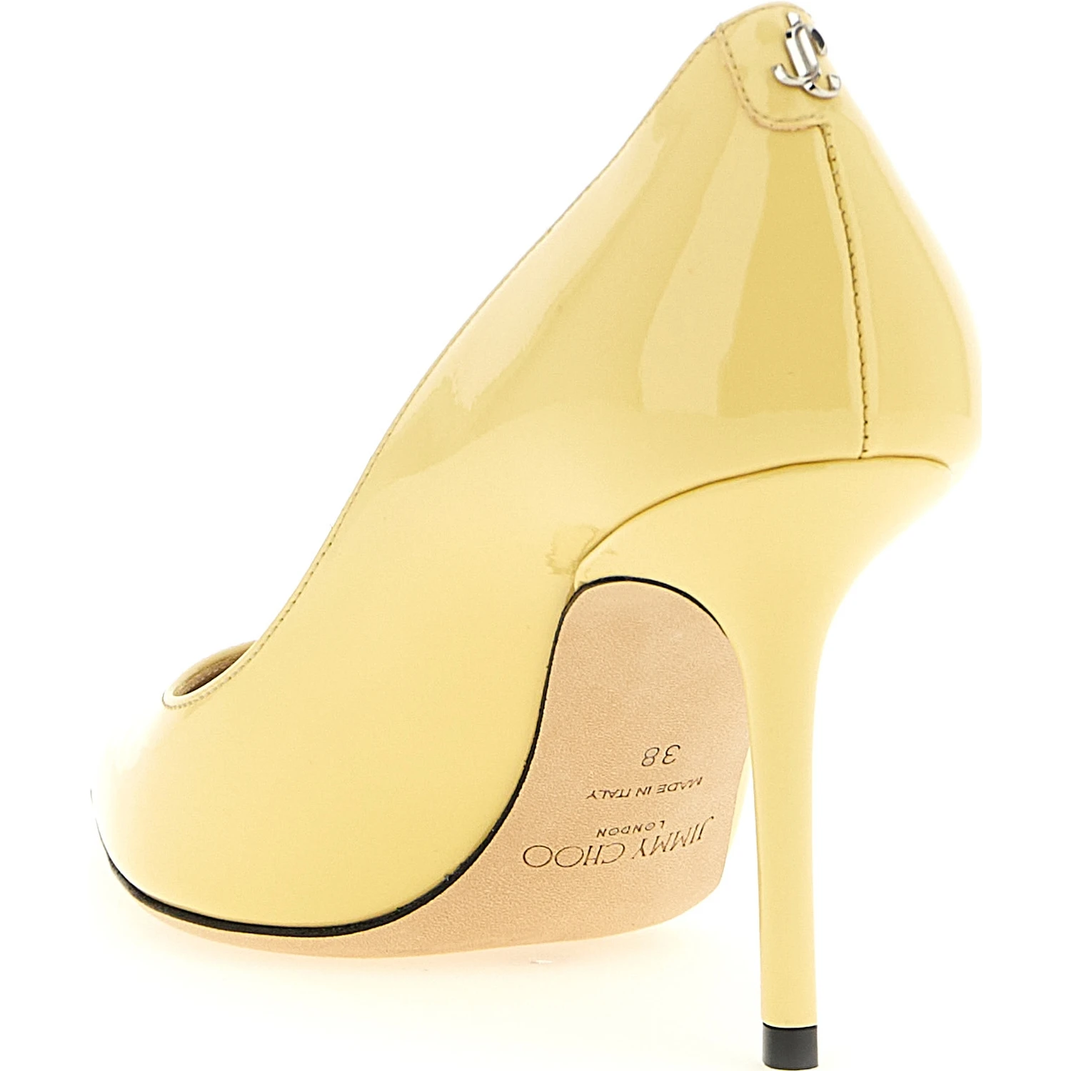 Bicolor Leather High Heel Pumps