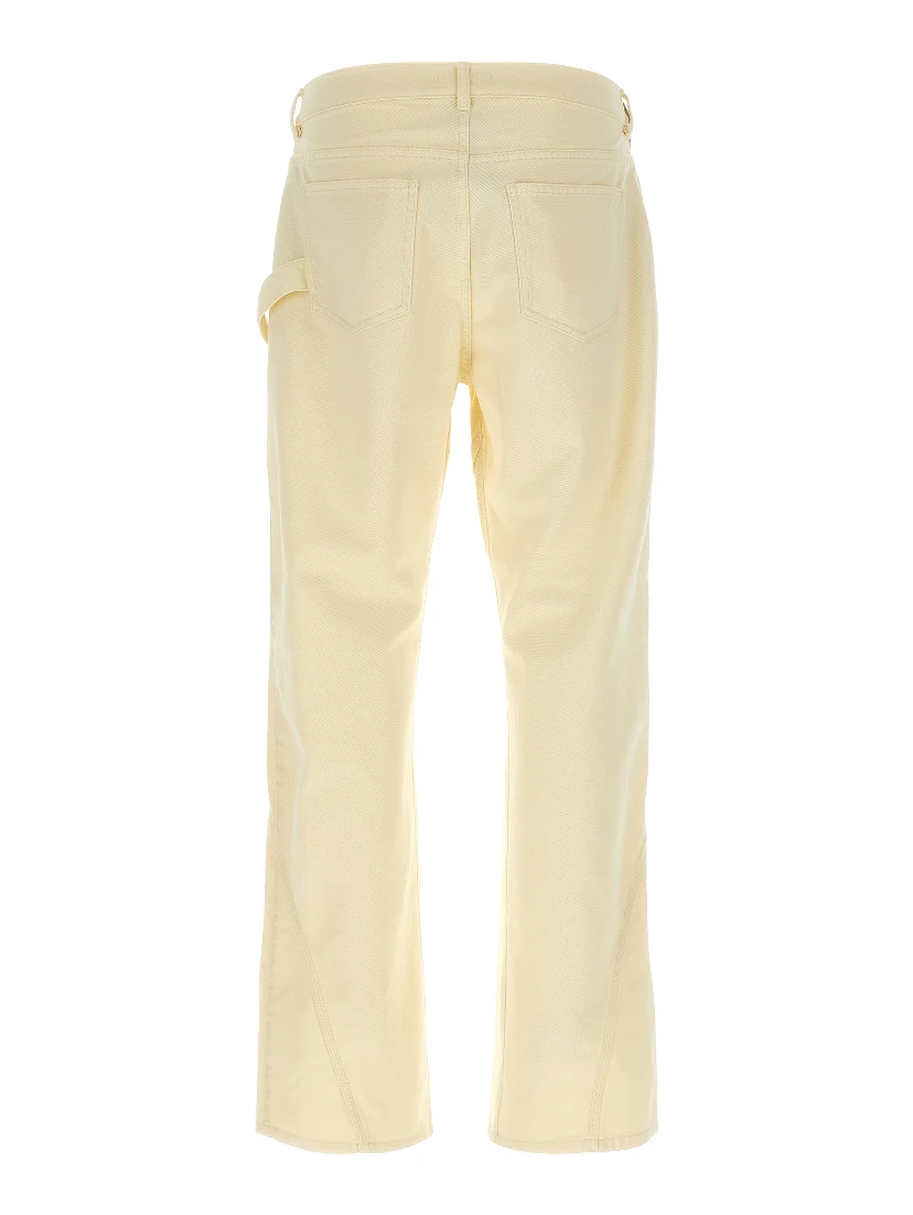 Bicolor Cotton Casual Pants