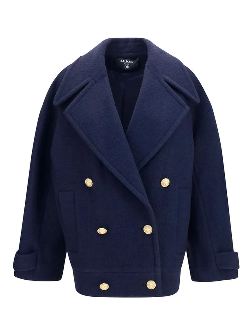 Blue Wool Oves Aries Coat