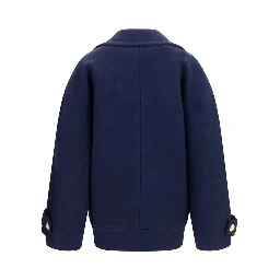 Blue Wool Oves Aries Coat