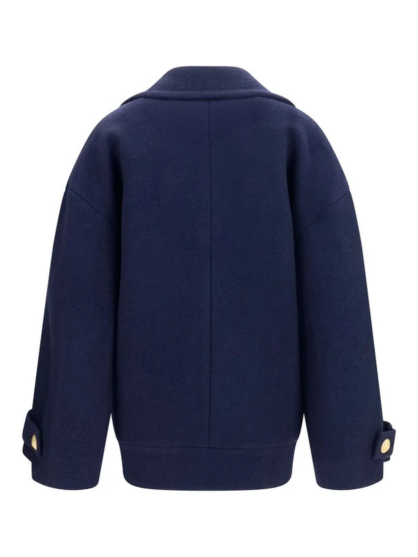 Blue Wool Oves Aries Coat