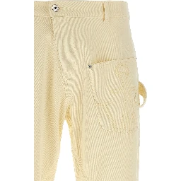 Bicolor Cotton Casual Pants