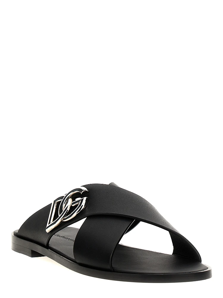 Black Calfskin Slides alternative