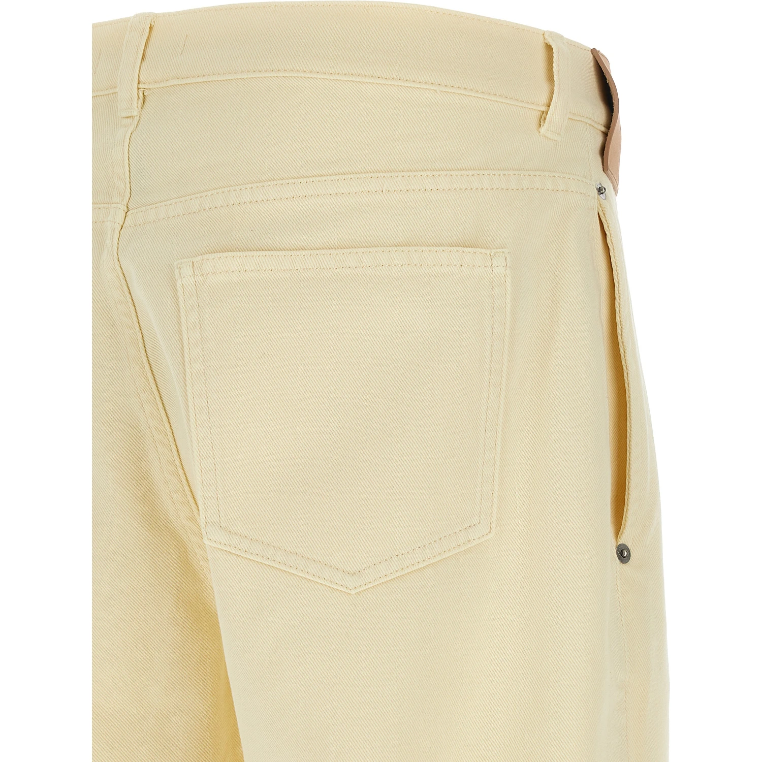 Bicolor Cotton Casual Pants