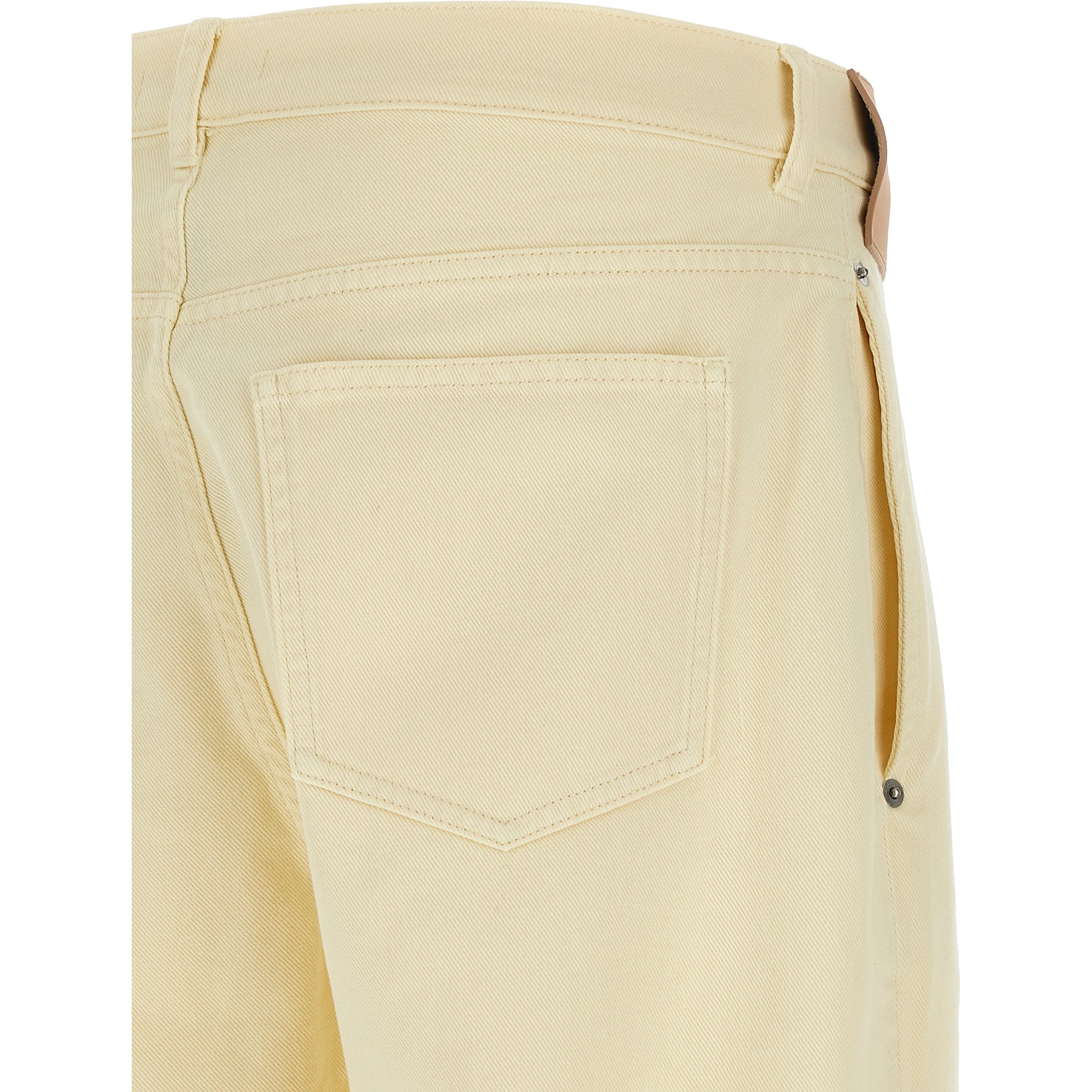 Bicolor Cotton Casual Pants