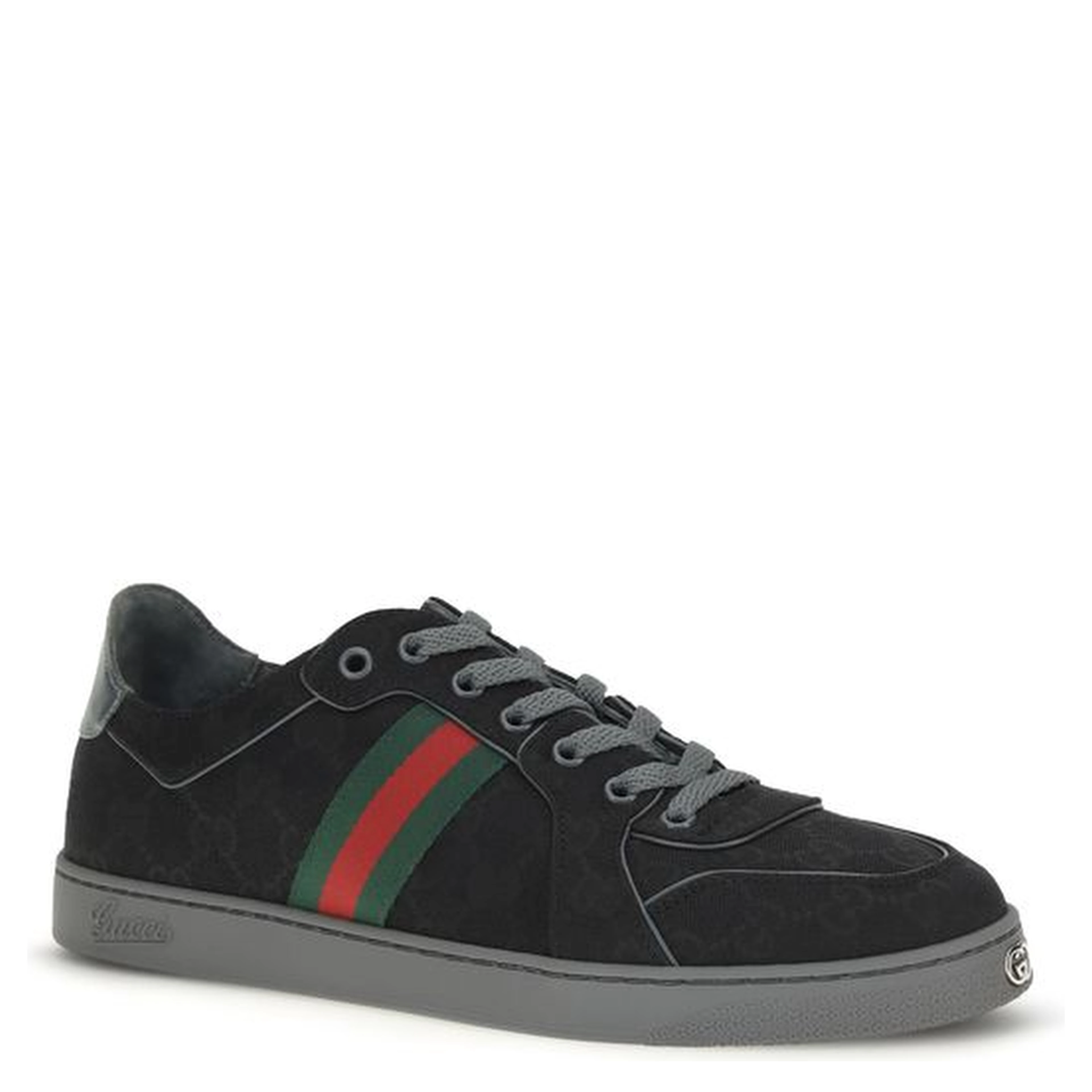 Black Fabric Athletic Sneakers