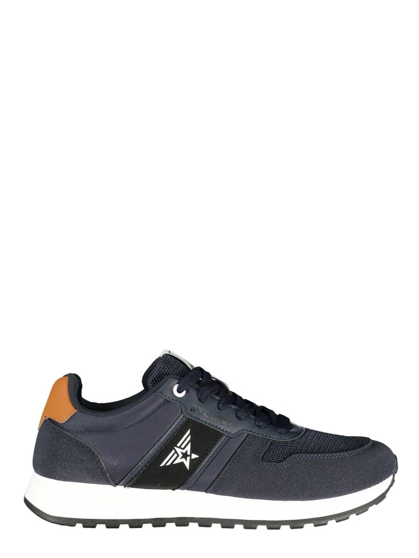 Blue Polyurethane Men's Sneaker