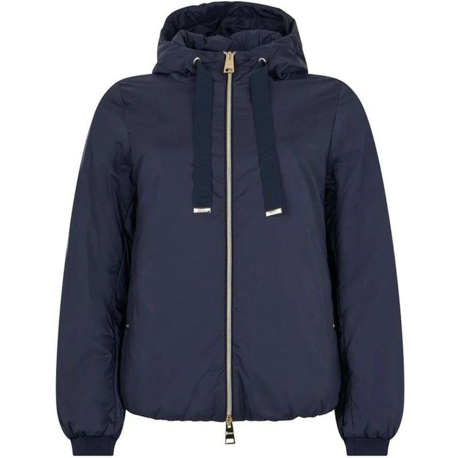 Blue Polyamide Full-Length Jacket