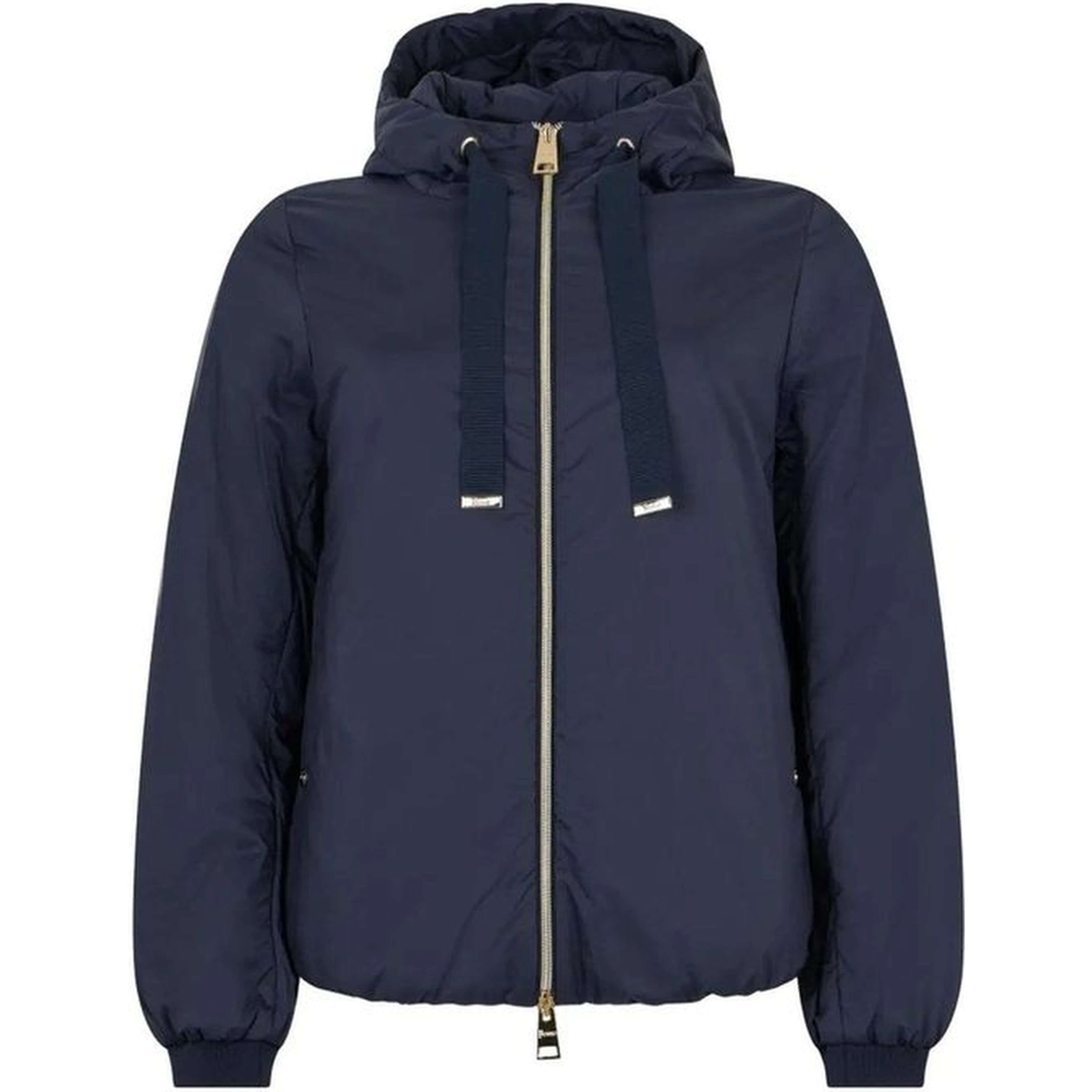 Blue Polyamide Full-Length Jacket