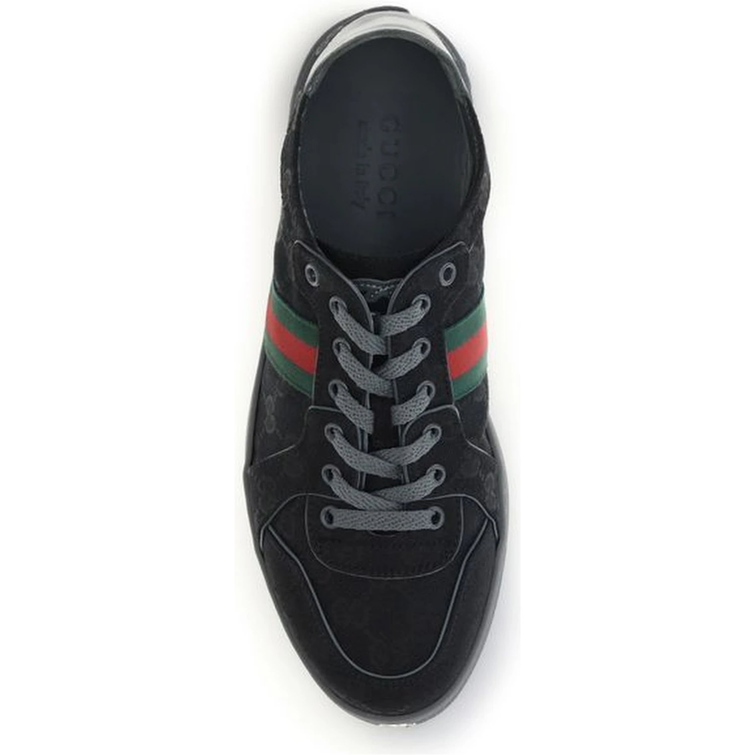 Black Fabric Athletic Sneakers