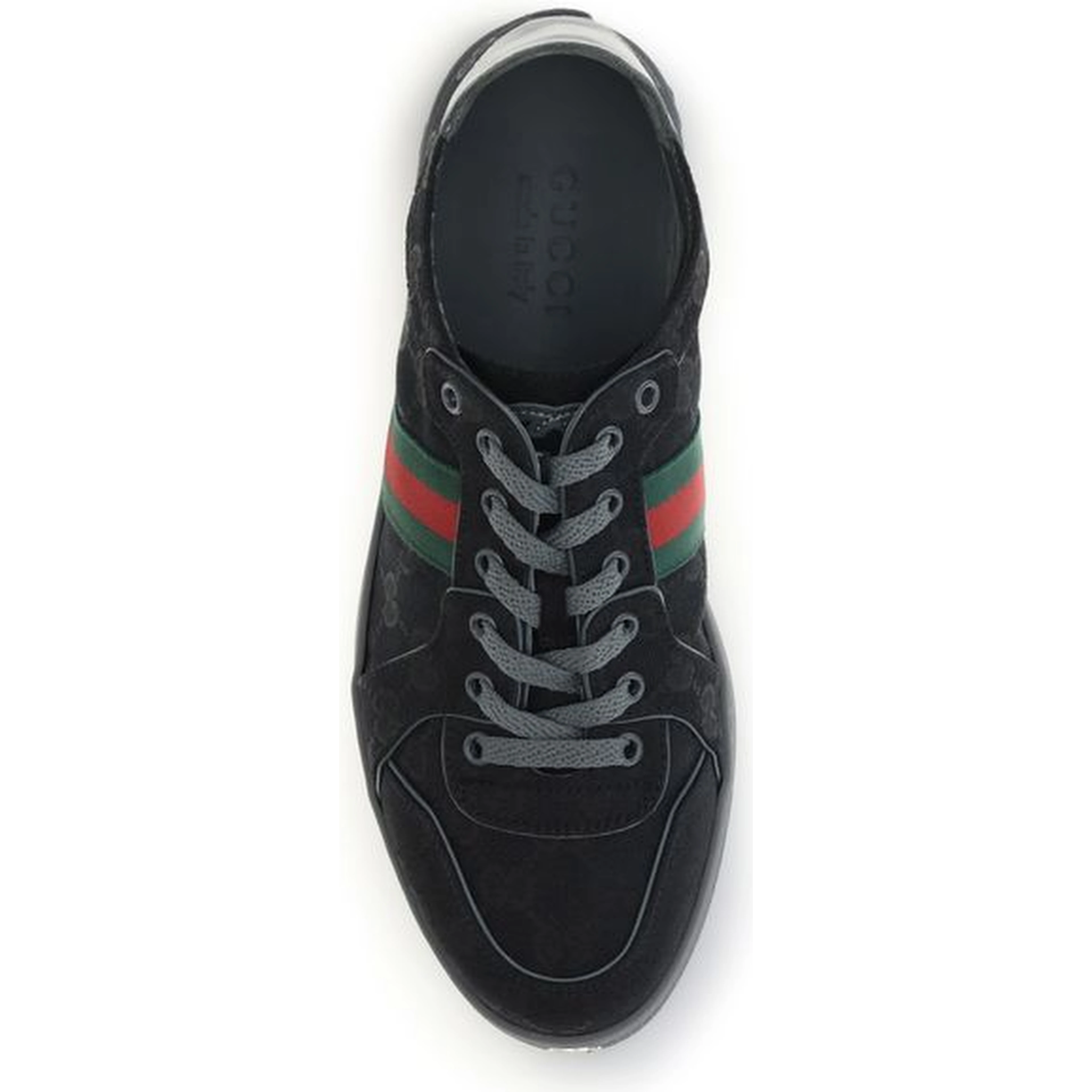 Black Fabric Athletic Sneakers