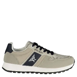 Beige Polyurethane Mens Sneaker