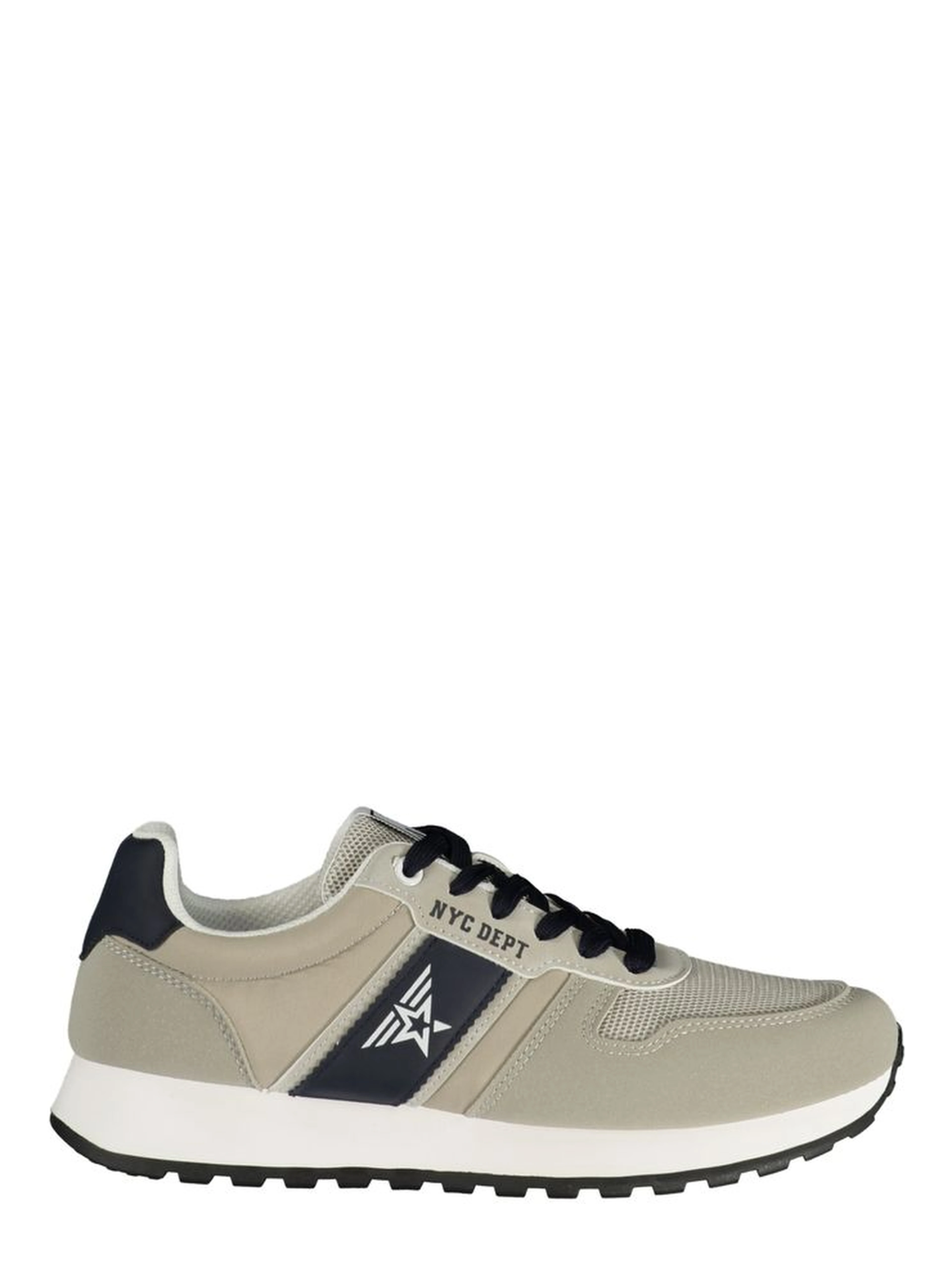 Beige Polyurethane Mens Sneaker