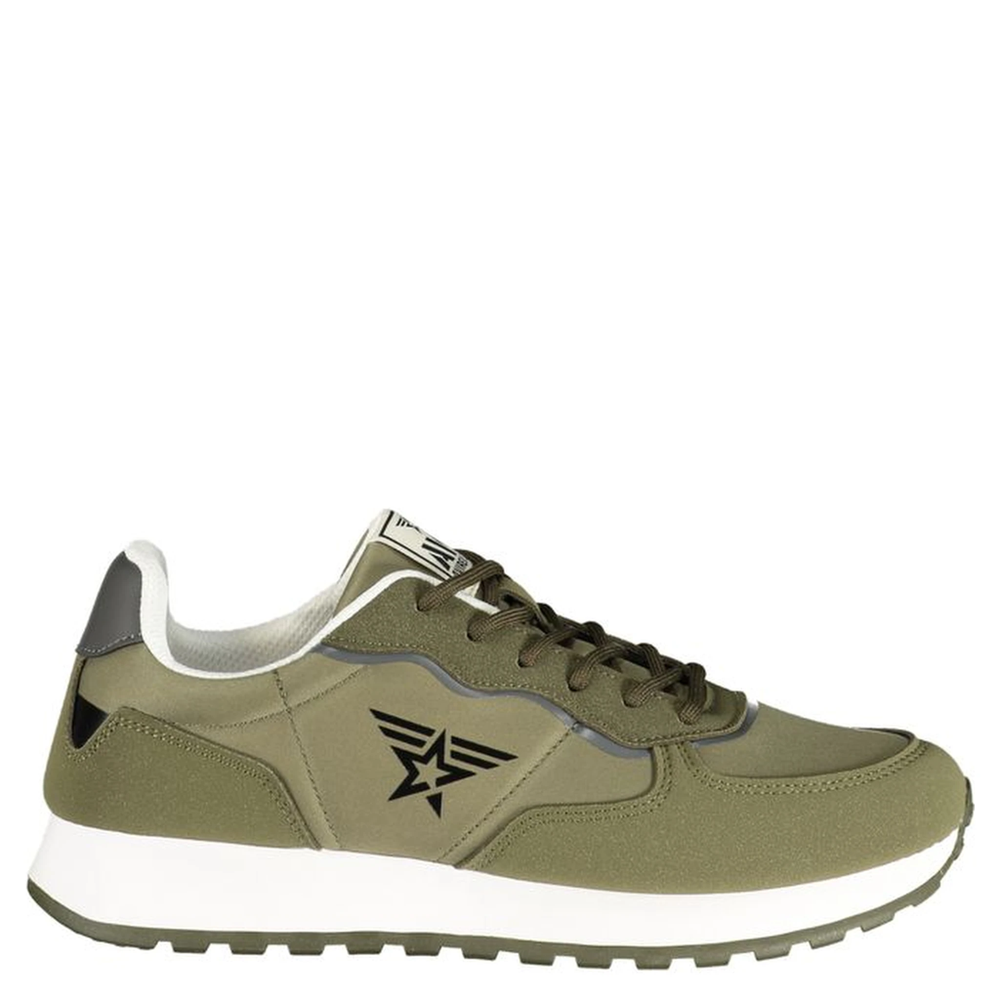 Verde Polyurethane Uomo Sneaker