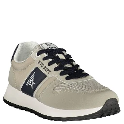 Beige Polyurethane Mens Sneaker