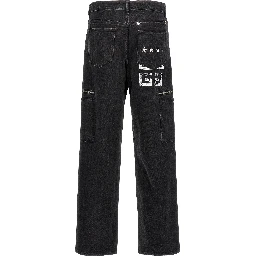 Black Cotton Jeans Denim