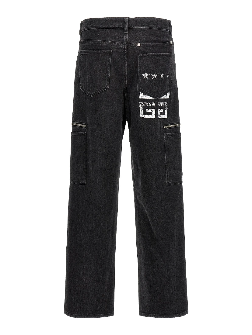 Black Cotton Jeans Denim