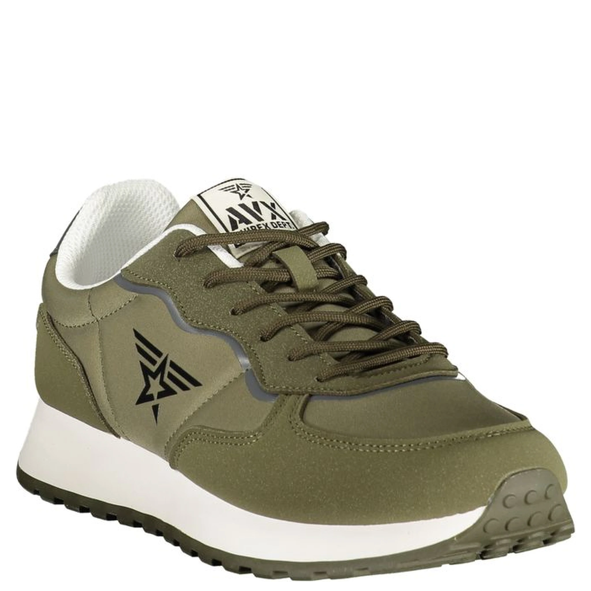 Verde Polyurethane Uomo Sneaker