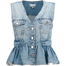 Blue Cotton Denim Jacket