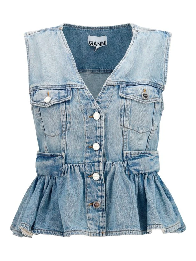 Blue Cotton Denim Jacket