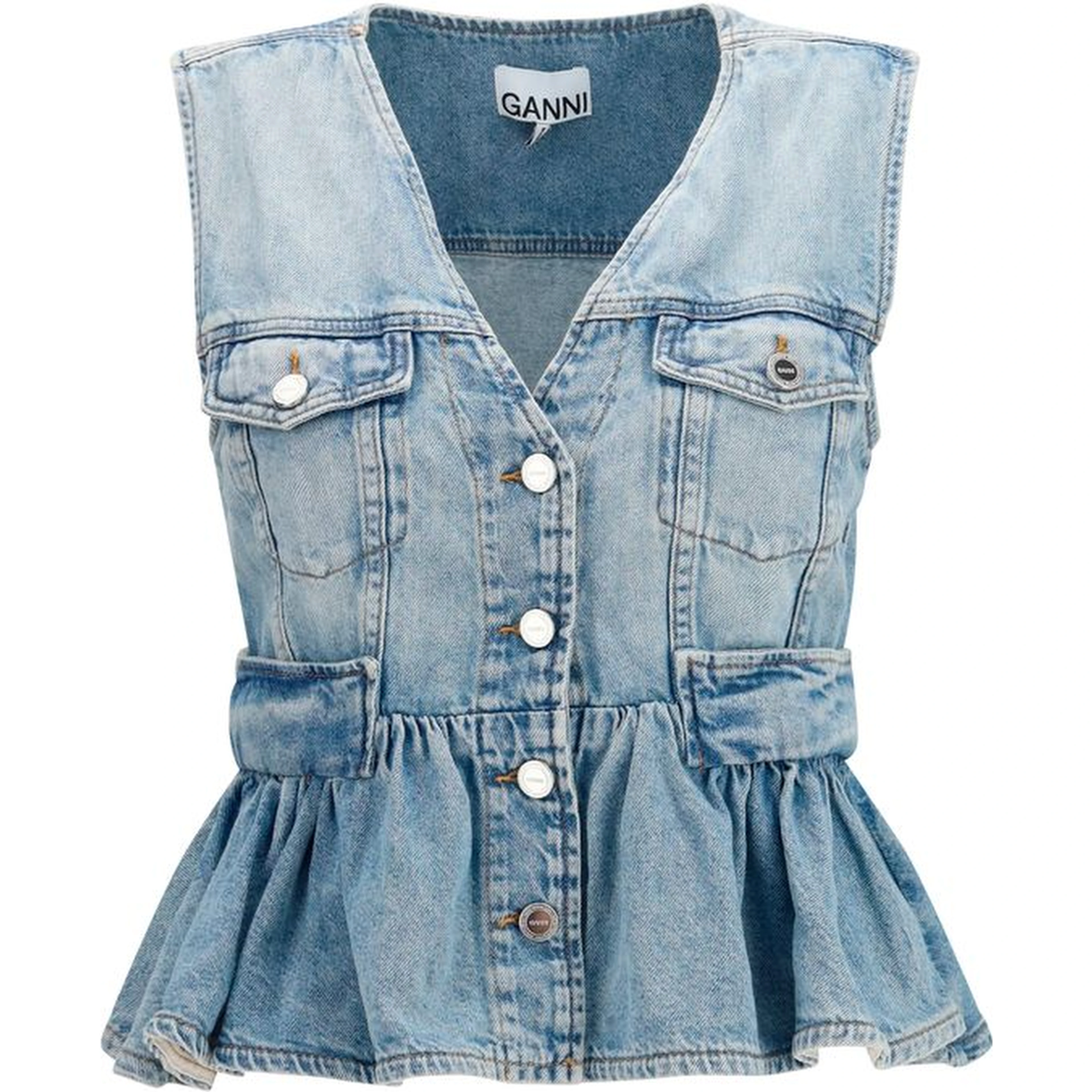 Blue Cotton Denim Jacket