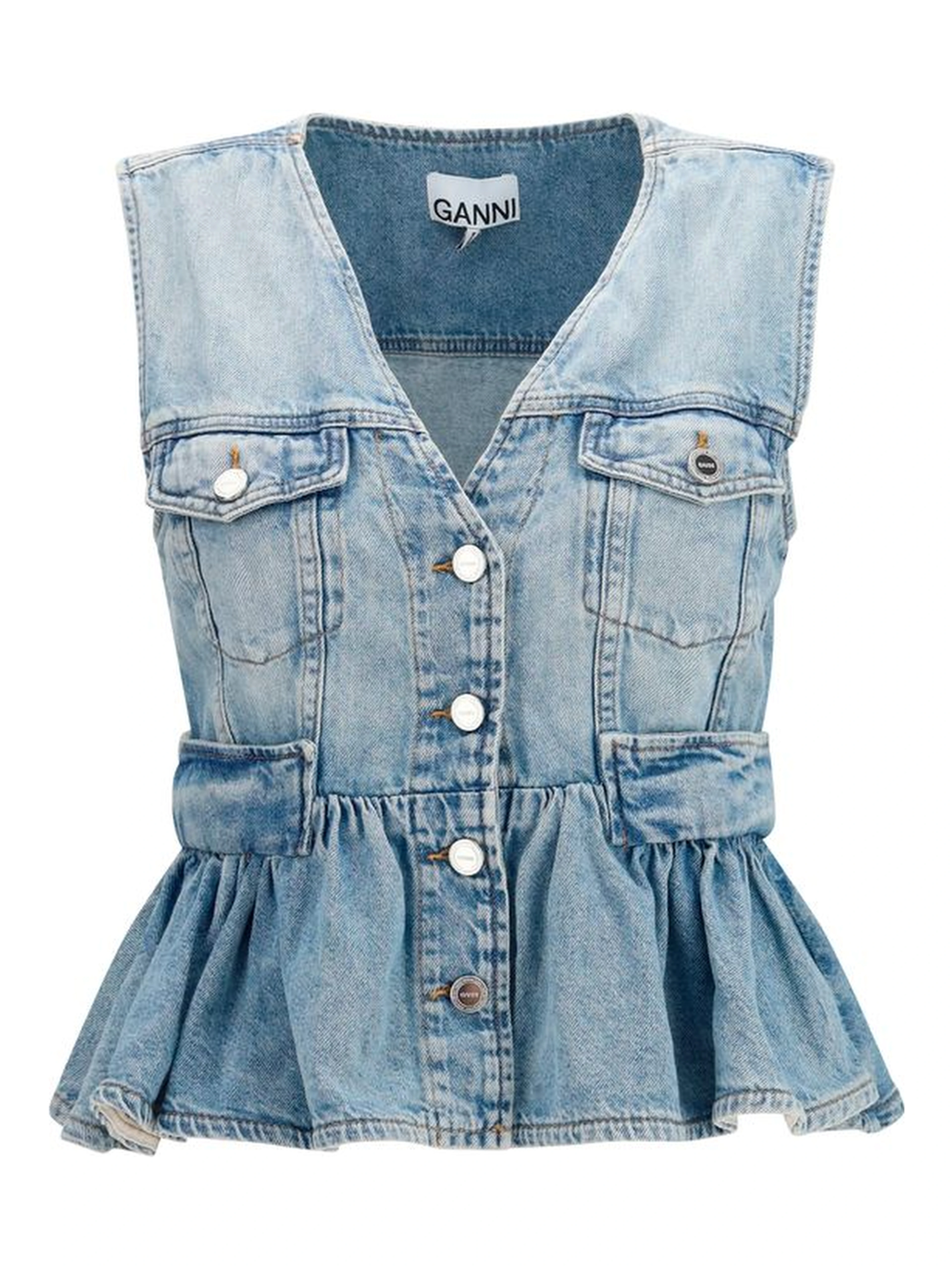 Blue Cotton Denim Jacket