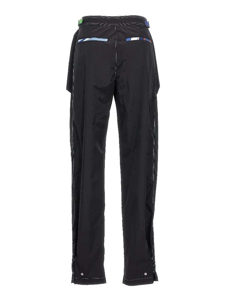 Black Polyamide Casual Pants alternative