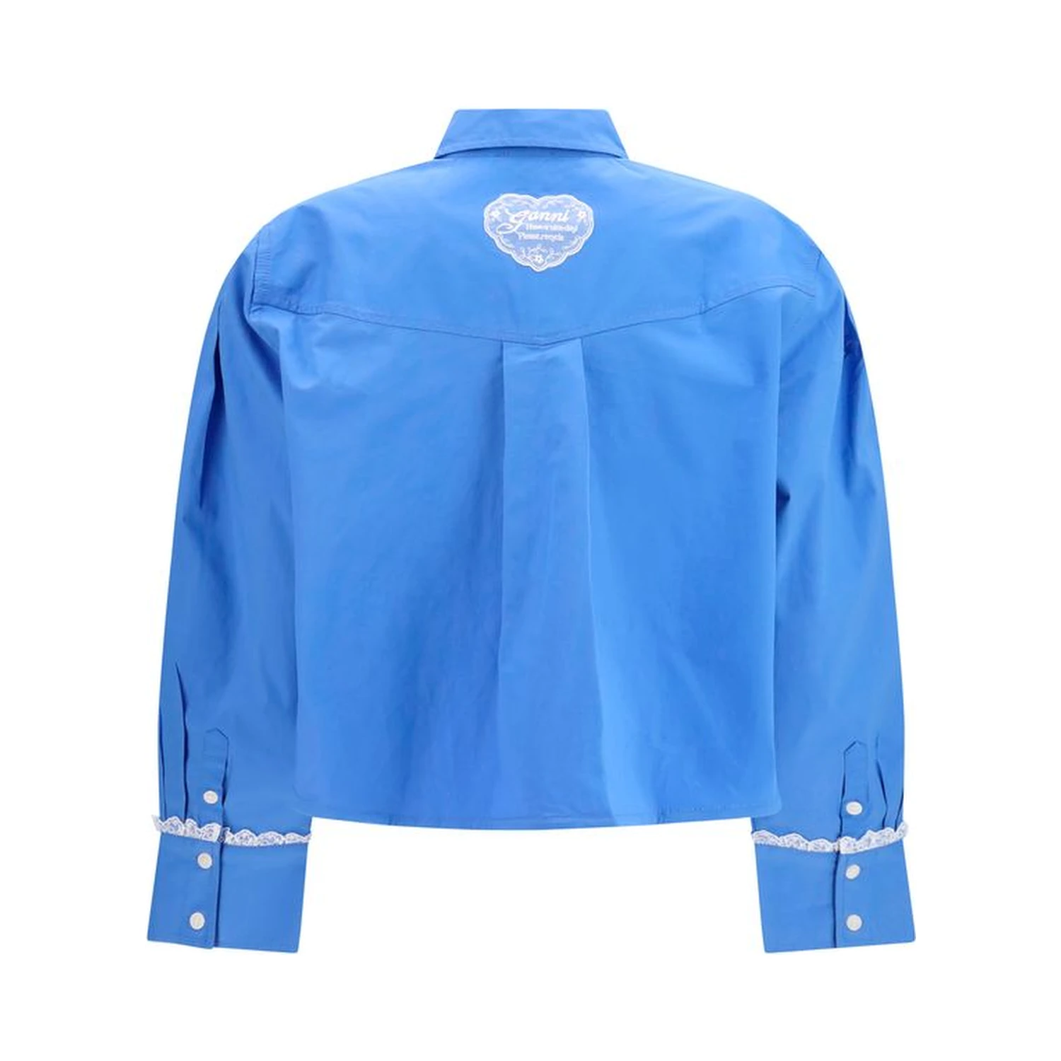 Blue Cotton Pattern Shirt