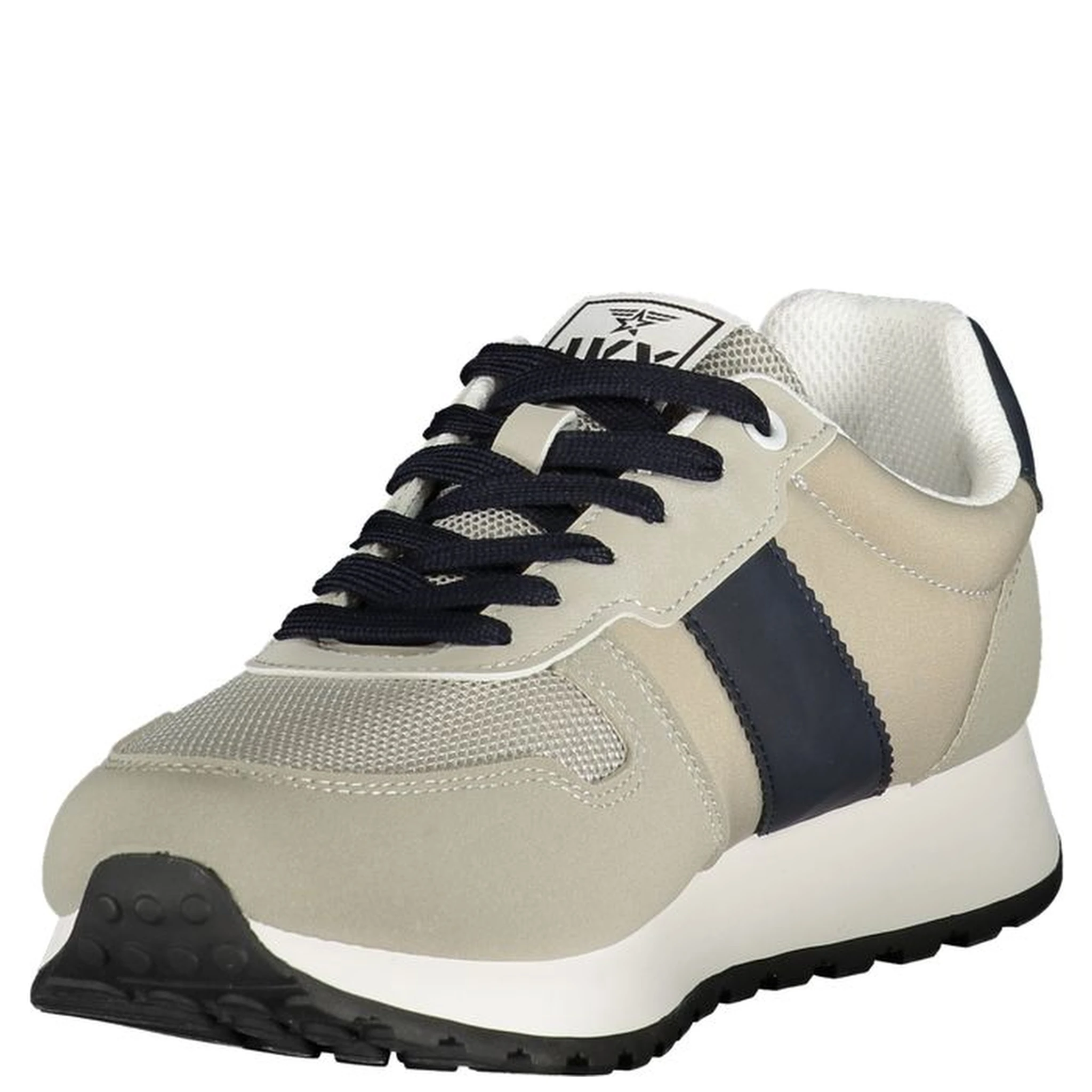 Beige Polyurethane Mens Sneaker
