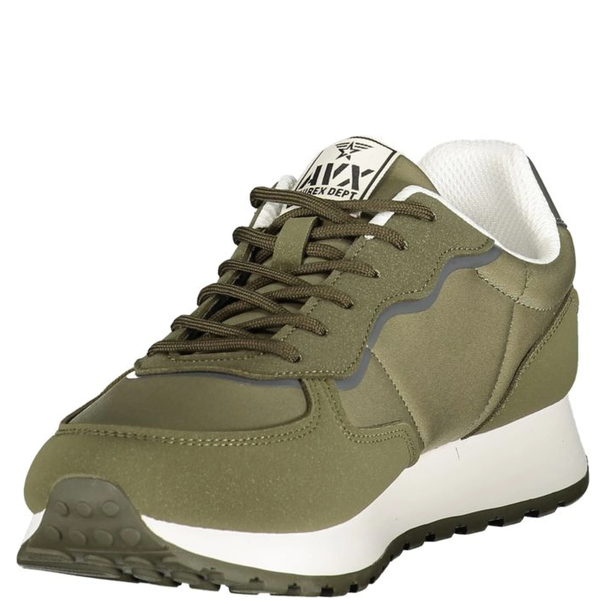 Verde Polyurethane Uomo Sneaker
