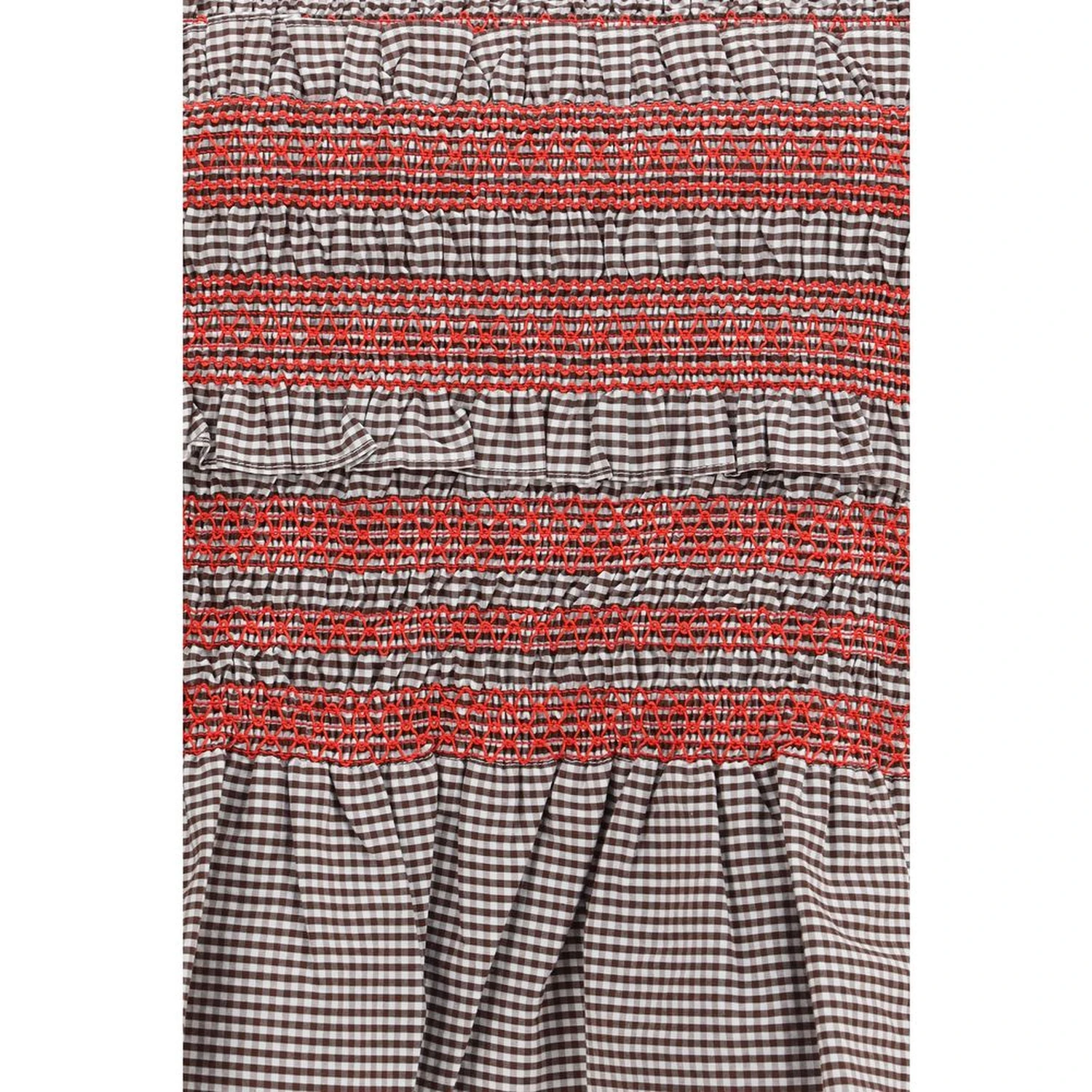 Brown Cotton Sleeveles T-Shirt
