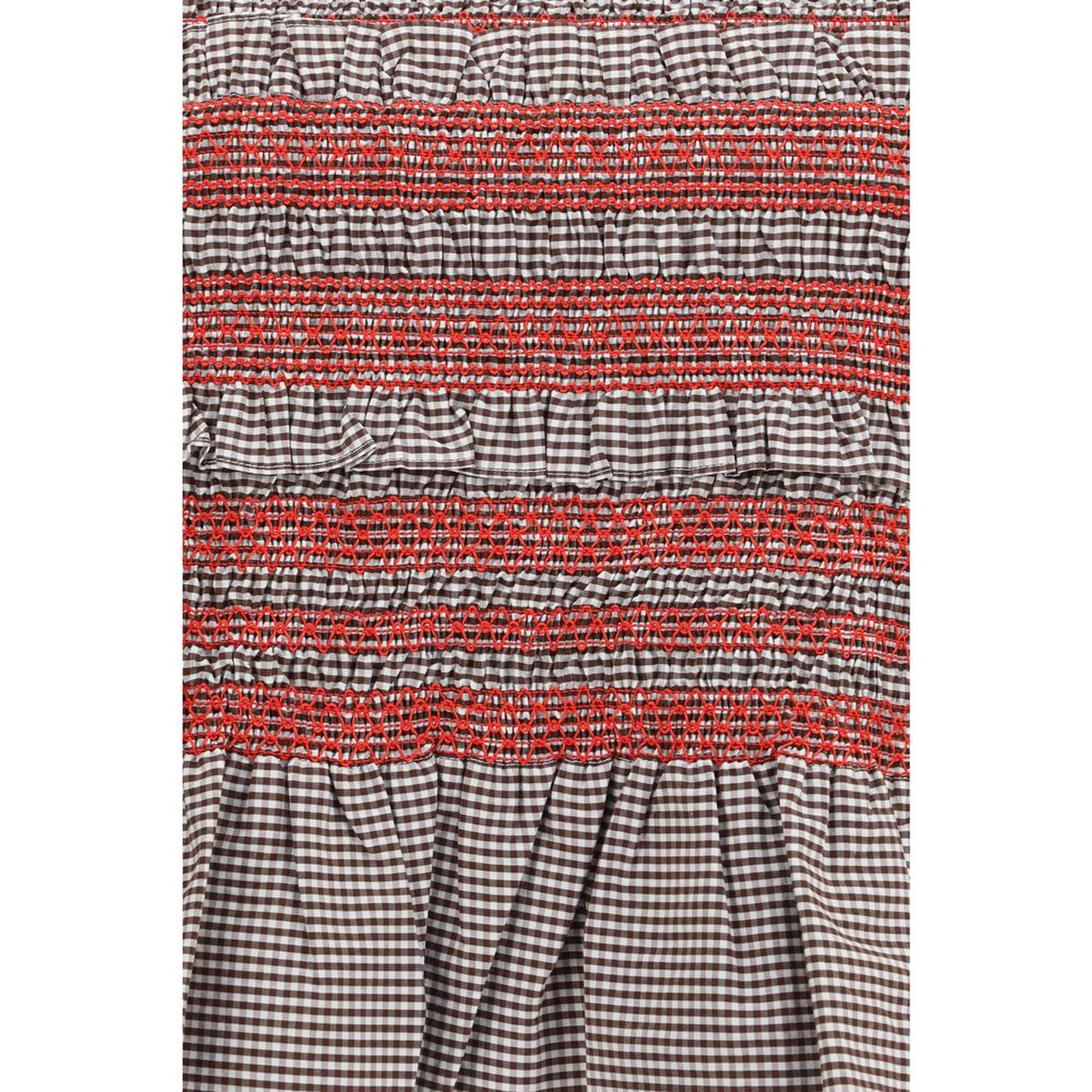 Brown Cotton Sleeveles T-Shirt