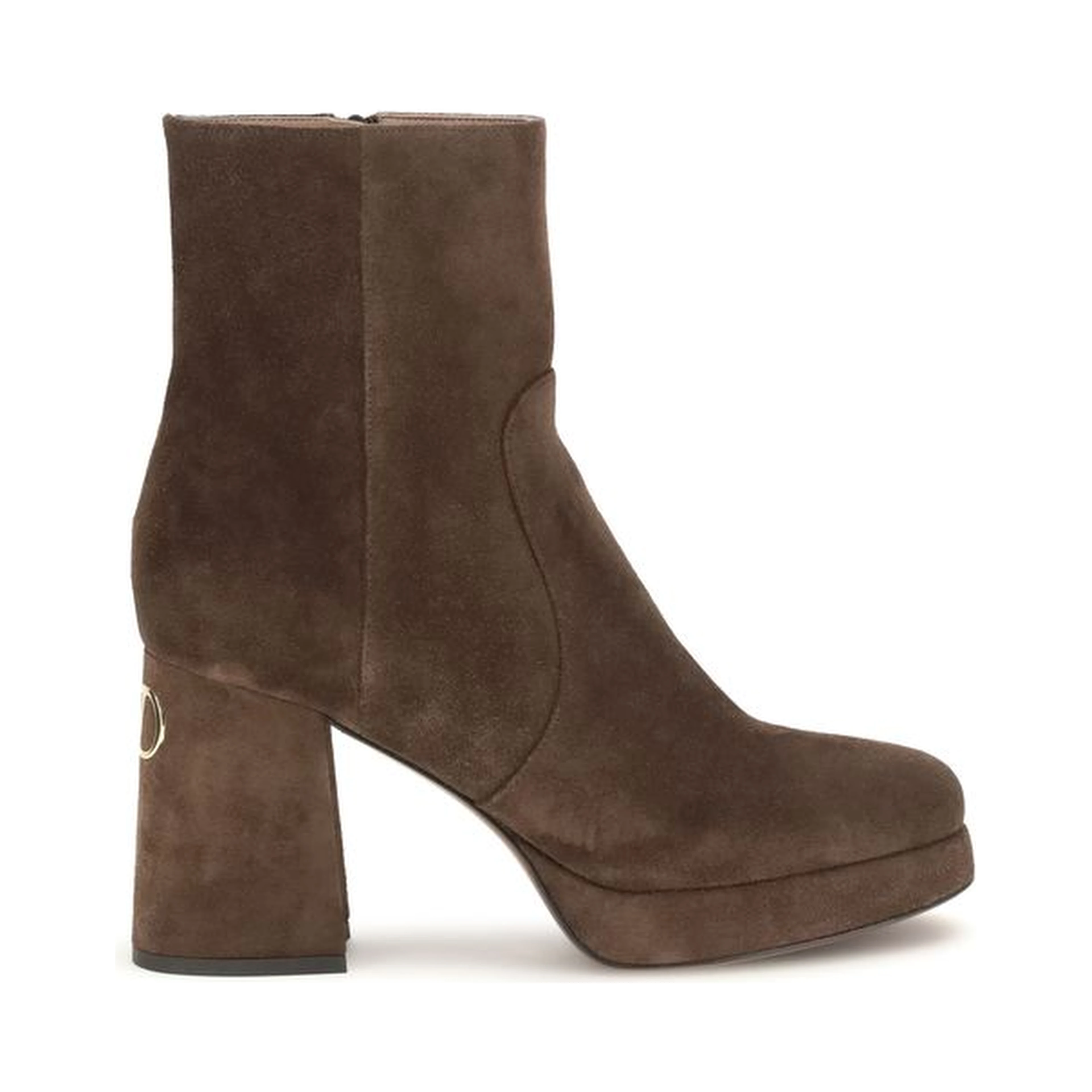 Brown Calf Leather Bos Taurus Ankle Boots