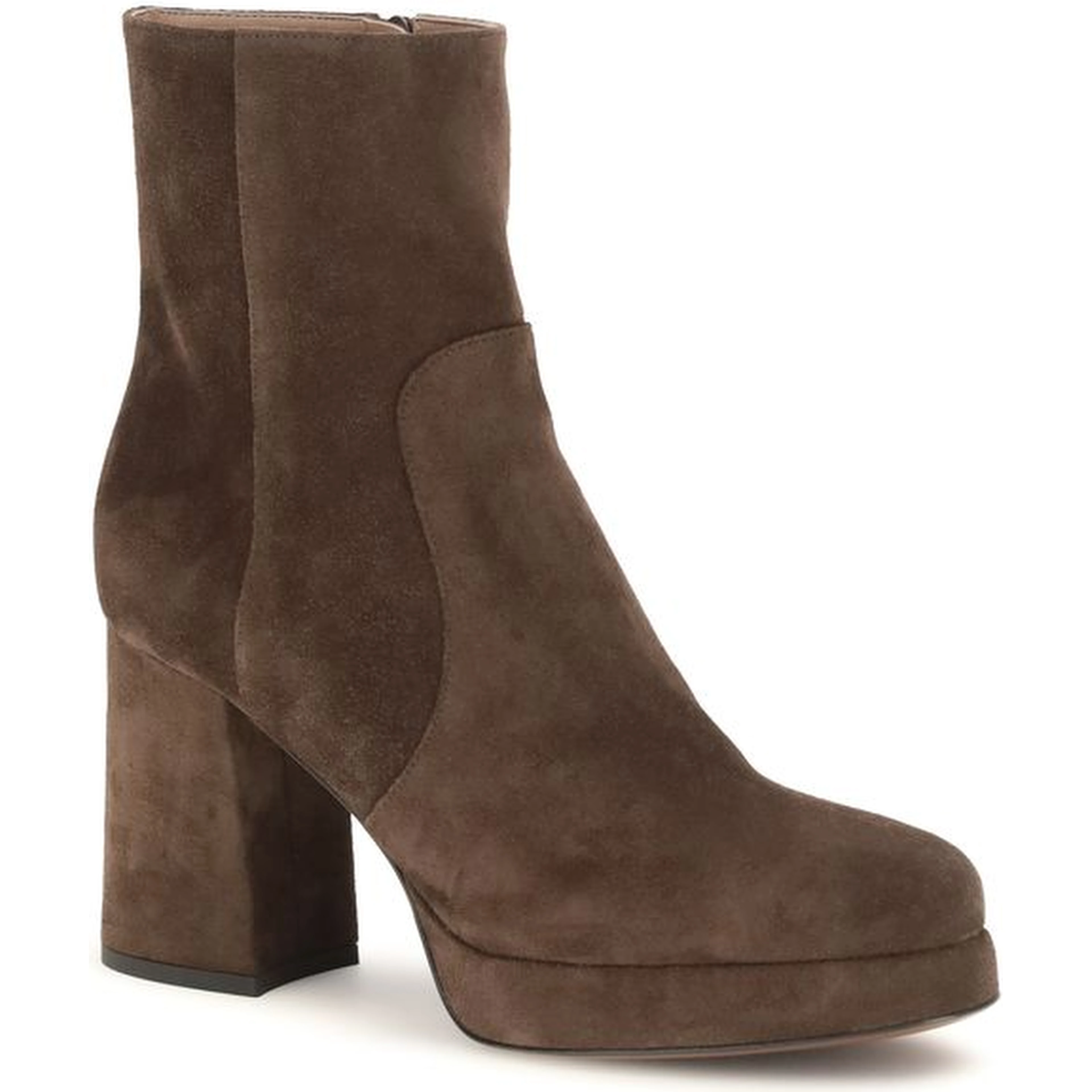 Brown Calf Leather Bos Taurus Ankle Boots