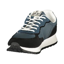Blue Polyurethane Men's Sneaker