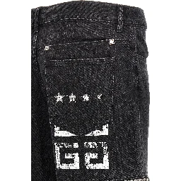 Black Cotton Jeans Denim
