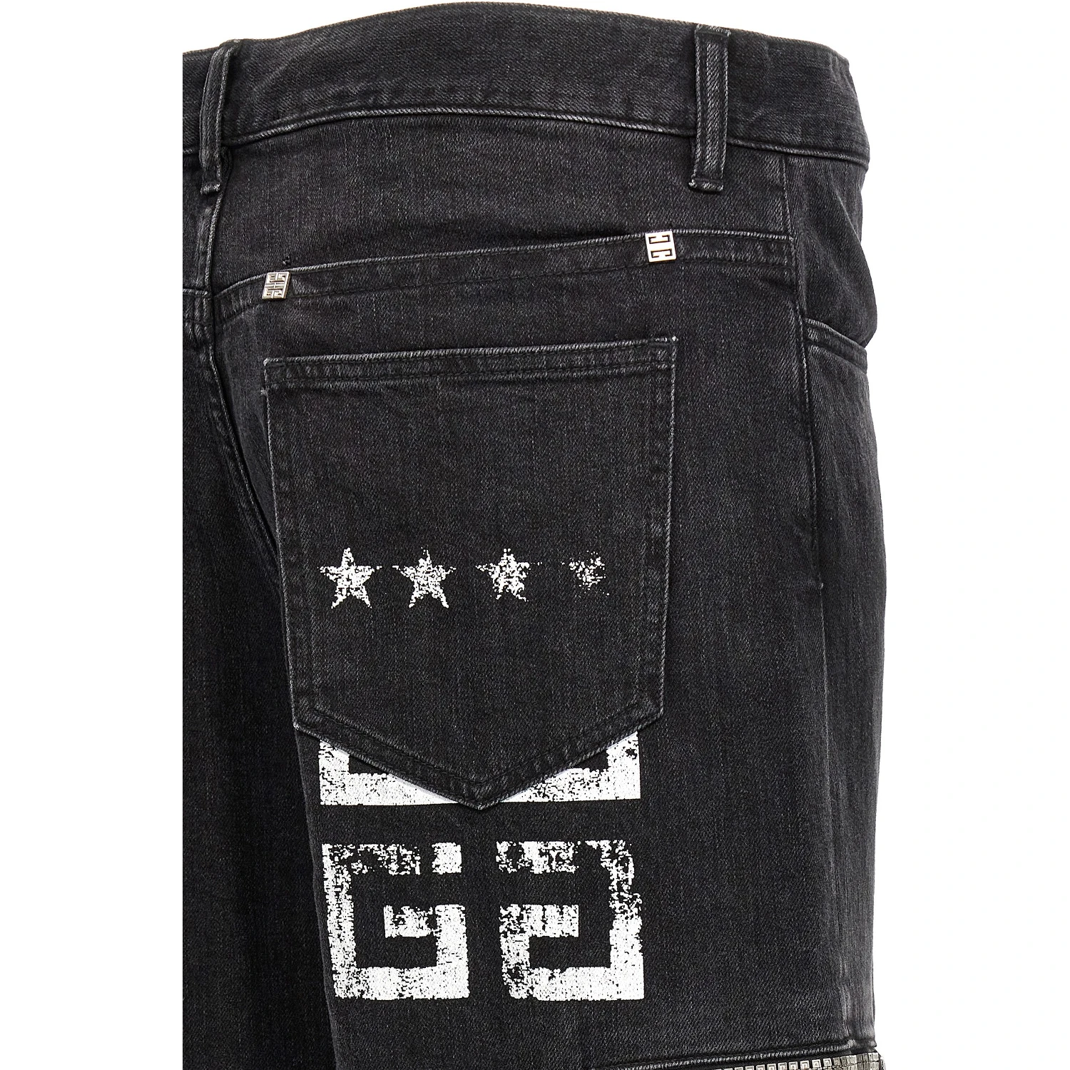 Black Cotton Jeans Denim