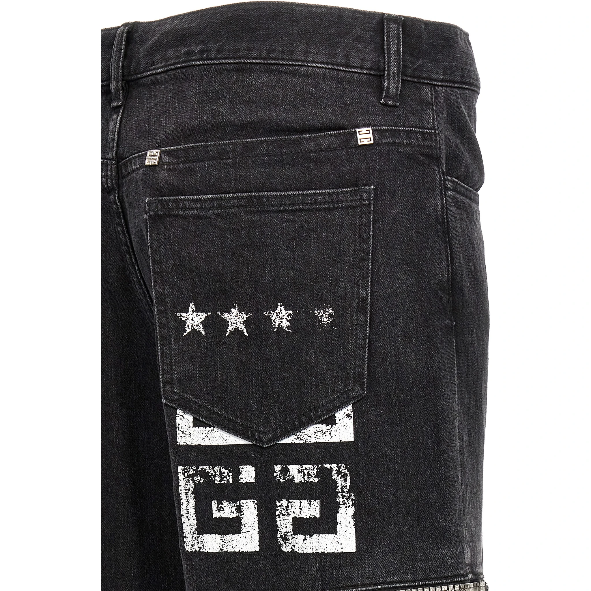 Black Cotton Jeans Denim
