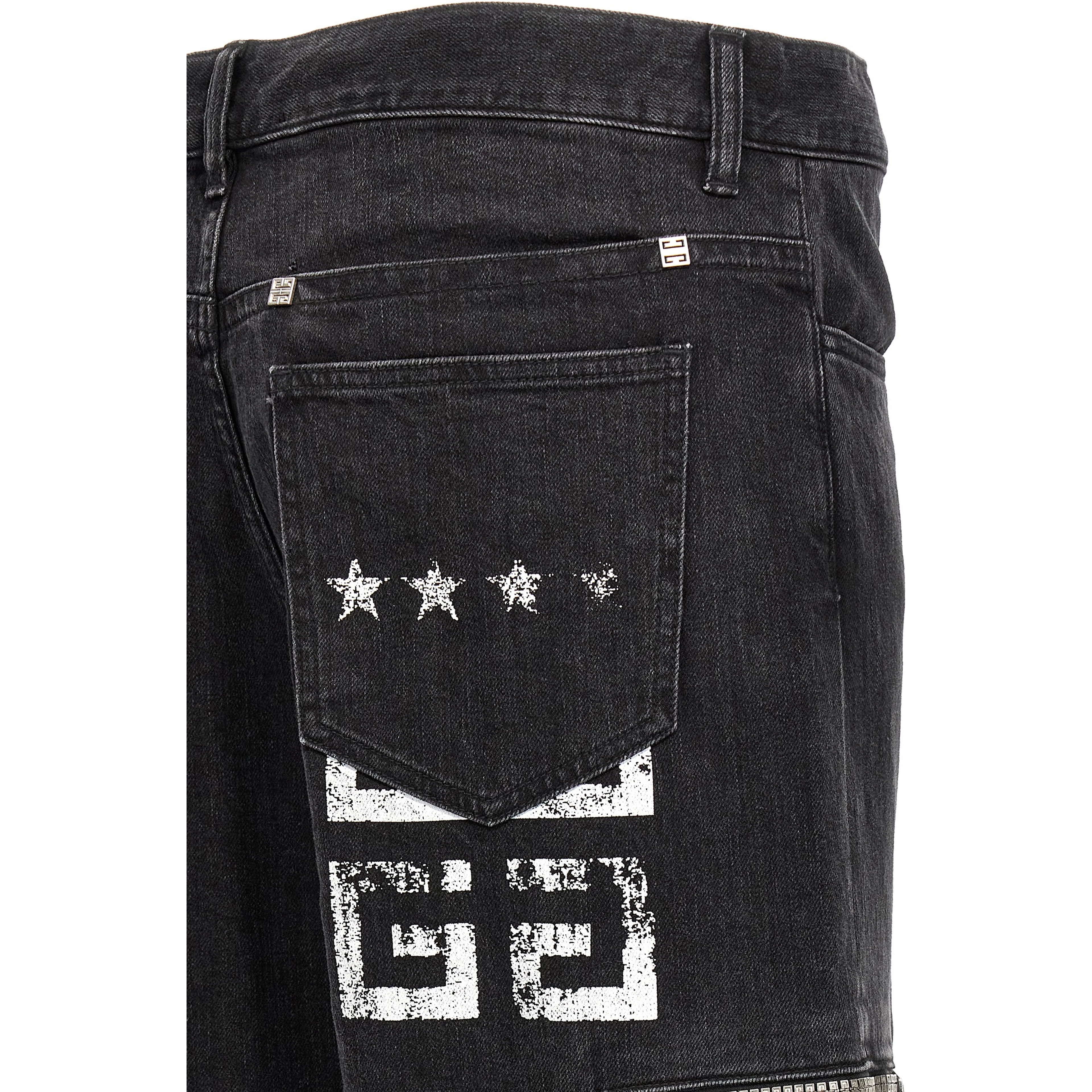 Black Cotton Jeans Denim